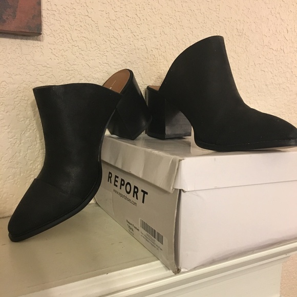 report tisha mule bootie